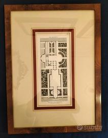Litografia antica Villa Bolognetti 