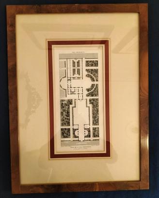 Litografia antica Villa Bolognetti 