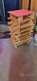 quarto di pallet in legno