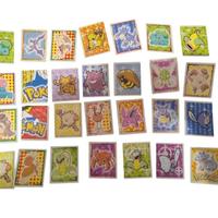 set 28 pezzi figurine adesive pokèmon anni 2000