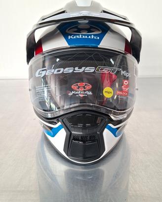 KABUTO GEOSYS GT MIPS BLOCK WHITE BLUE RED TAGLIA 