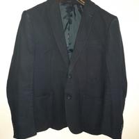 Giacca blu a monopetto foderata taglia 50 Sirmoney