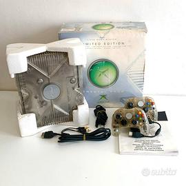 Console Xbox Classic Crystal 2 Controller Scatola