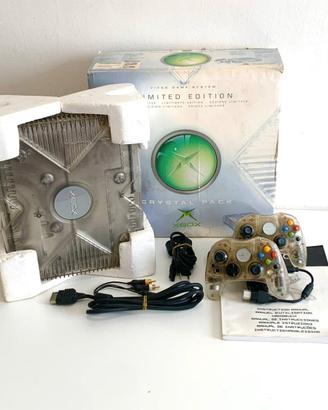 Console Xbox Classic Crystal 2 Controller Scatola