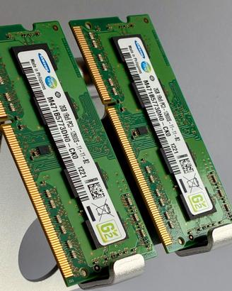 Samsung 4GB (2×2GB) ddr3 SO-DIMM 1600 MHz