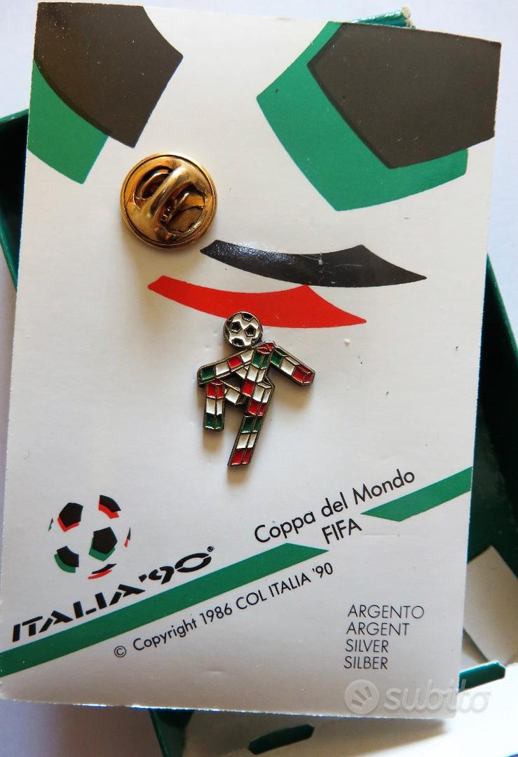 Spilla Mascotte Italia '90 Avec Ballon - Pin Collection 2cm - Neuf - Italie