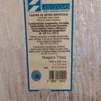 Lastra di vetro sintetico cm 100x50x 0,25