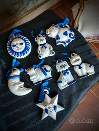 lotto ceramiche dipinte a mano 