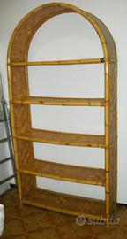 MOBILE in BAMBU'  libreria a 5 mensole