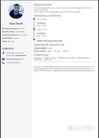 Cameriere / lavapiatti / pulizie in albergo