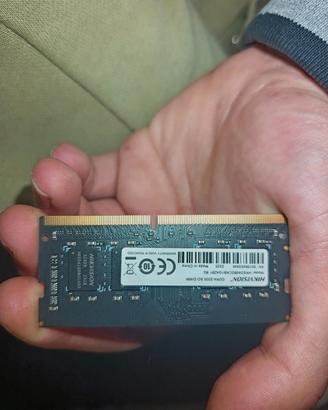 ram Ddr4 8 gb per portatile 3200hrz