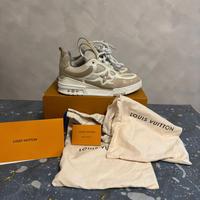 LOUIS VUITTON LV BEIGE SKATE SNEAKERS tg 42 BOX