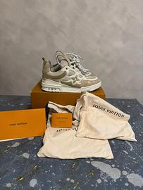 LOUIS VUITTON LV BEIGE SKATE SNEAKERS tg 42 BOX