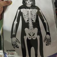 COSTUME BAMBINO 5-7 ANNI SCHELETRO SKELETON CARNEV