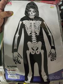 COSTUME BAMBINO 5-7 ANNI SCHELETRO SKELETON CARNEV