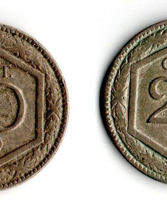 20 Cent Esagono 1919-1920 Vittorio Emanuele III