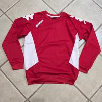 Felpa Kappa rossa sportiva maniche lunghe