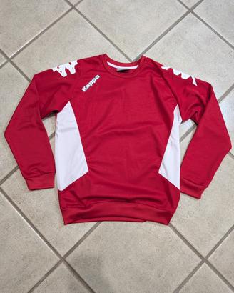 Felpa Kappa rossa sportiva maniche lunghe