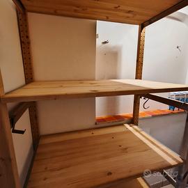 scaffale ikea in pino