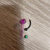 argento piercing nuovi e bracciali in pietre