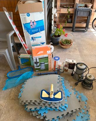 Piscina 3x2 completa di accessori + OMAGGI nuovi