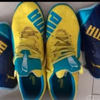Scarpe calcetto Puma e parastinchi