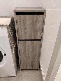armadietto grigio bagno