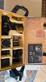Set Vintage Canon A-1 + 5 Obiettivi + Accessori