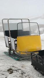 Carrello motoslitta trasporto persone