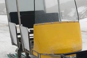 Carrello motoslitta trasporto persone