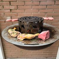 Piastra a disco per grigliare plancha inox