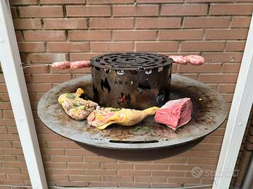 Piastra a disco per grigliare plancha inox