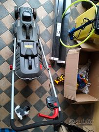 Tagliaerba Leroy Merlin con batteria e caricabatte