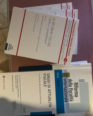 Manuali riforma fiscale Diritto tributario.