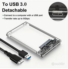 Custodia trasparente per adattatore da SATA da 2.5