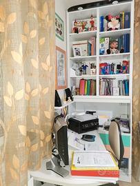 Libreria scrivania ad angolo