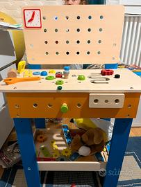 Banchetto gioco da lavoro in legno per bimbi