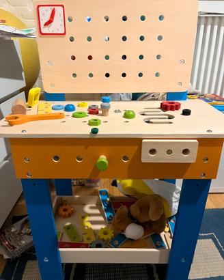 Banchetto gioco da lavoro in legno per bimbi