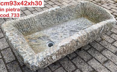 Lavabo lavello lavandino rustico in pietra 1