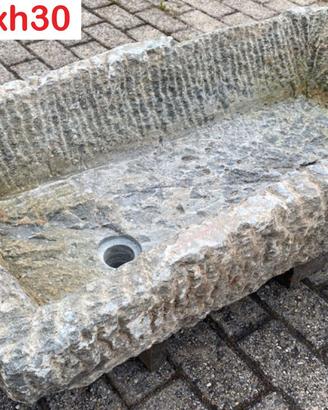 Lavabo lavello lavandino rustico in pietra 1
