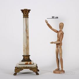 Colonna in Bronzo Dorato e Onice - Primi '900