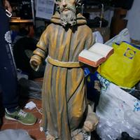 Statua legno san Antonio abate