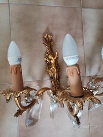 lampadario ad angolo molto pesante 