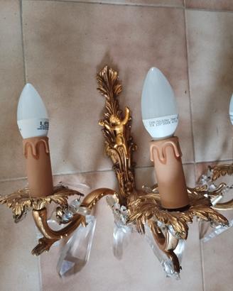 lampadario ad angolo molto pesante 