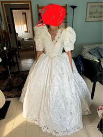 Abito da sposa anni 90 taglia X
