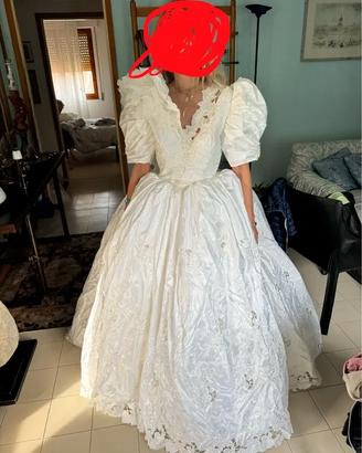 Abito da sposa anni 90 taglia X