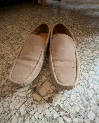 Mocassini uomo biege, scarpe