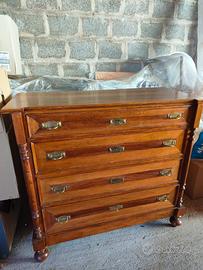 Comò in legno di noce fine '800