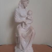 Statuetta madre con bambino in gesso – vintage ann