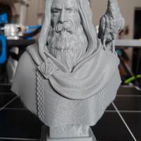 Dio Odino busto. Stampa 3D